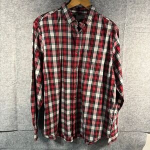NWOT OLD NAVY Plaid Everyday Shirt Regular Fit Long Sleeve Button Up Top Women L